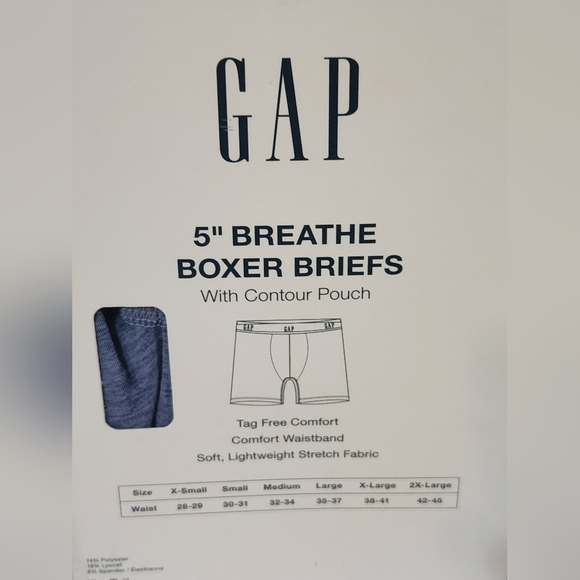 Size Small Boxer Briefs 3 Packages - GAP 5", GAP 3", DICKIES 5" (11 Pair) NEW - Picture 7 of 10